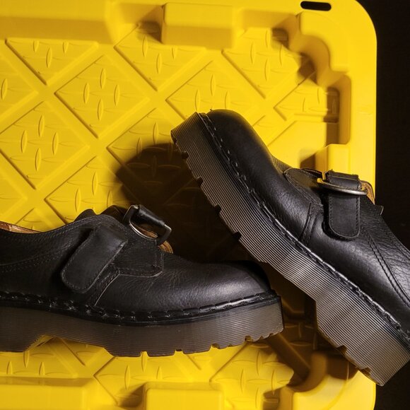 90's vintage Dr. Martens B314 Platform Oxfords Monk Strap - Picture 6 of 14